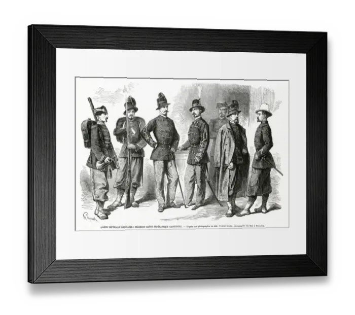 Framed Print : The Imperial Mexican Guard Framed Print : The Imperial Mexican Guard
