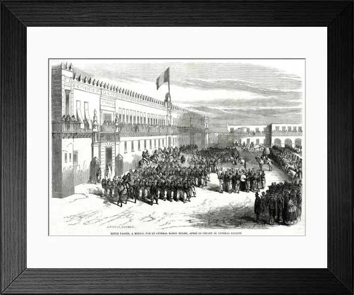 Framed Print : Review by General Baron Neigre Framed Print : Review by General Baron Neigre
