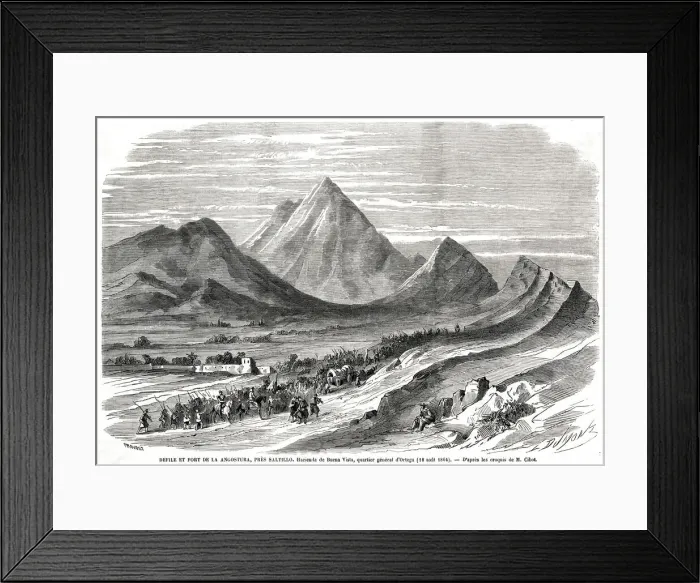 Framed Print : Parade and Fort of Angostura, near Saltillo Framed Print : Parade and Fort of Angostura, near Saltillo