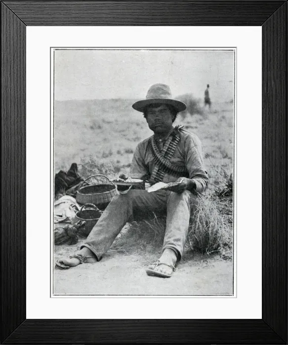 Framed Print : Soldier in Sancho Villas Army 1914 Framed Print : Soldier in Sancho Villas Army 1914