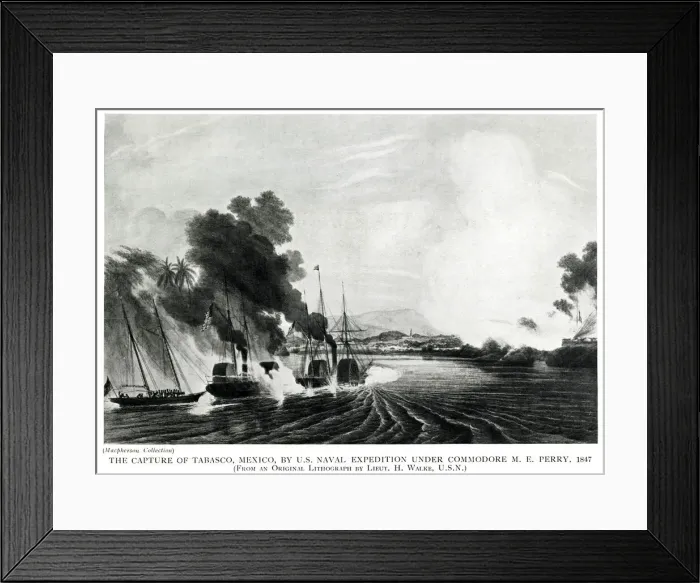 Framed Print : The Capture of Tabasco 1847 Framed Print : The Capture of Tabasco 1847