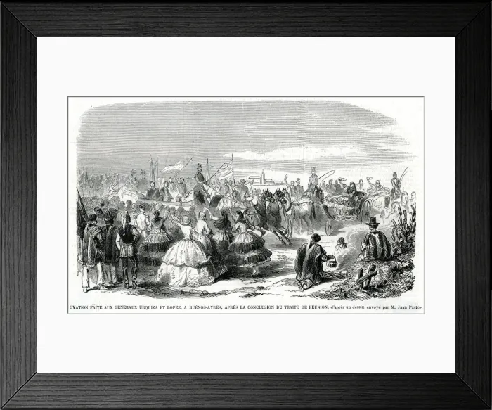 Framed Print : Ovation for General Urquiza and General Lopez 1860 Framed Print : Ovation for General Urquiza and General Lopez 1860