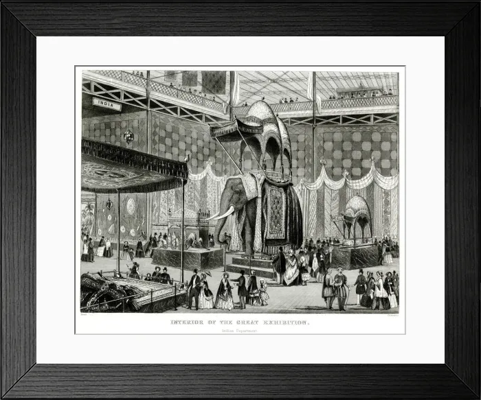 Framed Print : Interior of The Great Exhibition 1851 Framed Print : Interior of The Great Exhibition 1851
