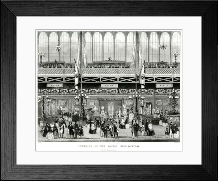 Framed Print : Interior of The Great Exhibition 1851 Framed Print : Interior of The Great Exhibition 1851