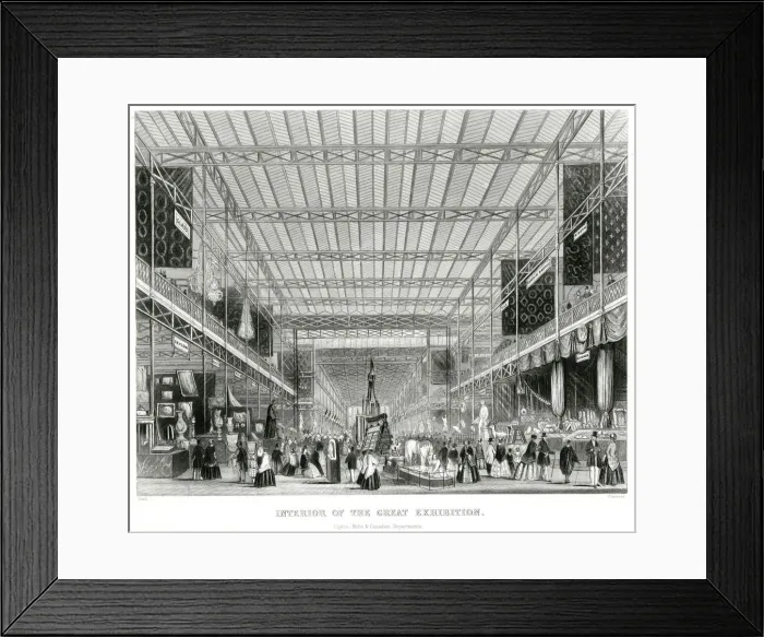 Framed Print : Interior of The Great Exhibition 1851 Framed Print : Interior of The Great Exhibition 1851