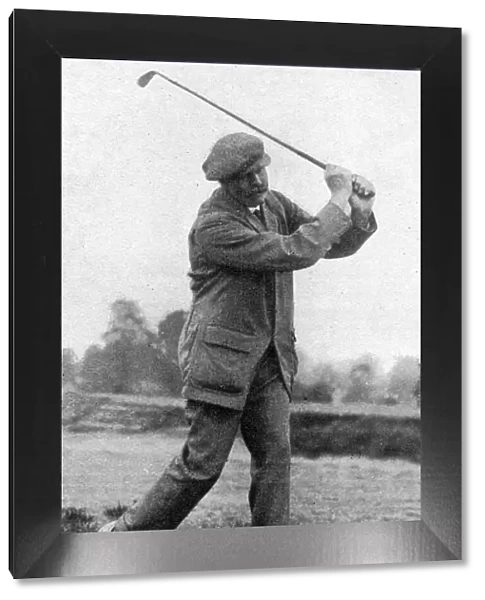 Full-iron shot - golfer James Braid in action