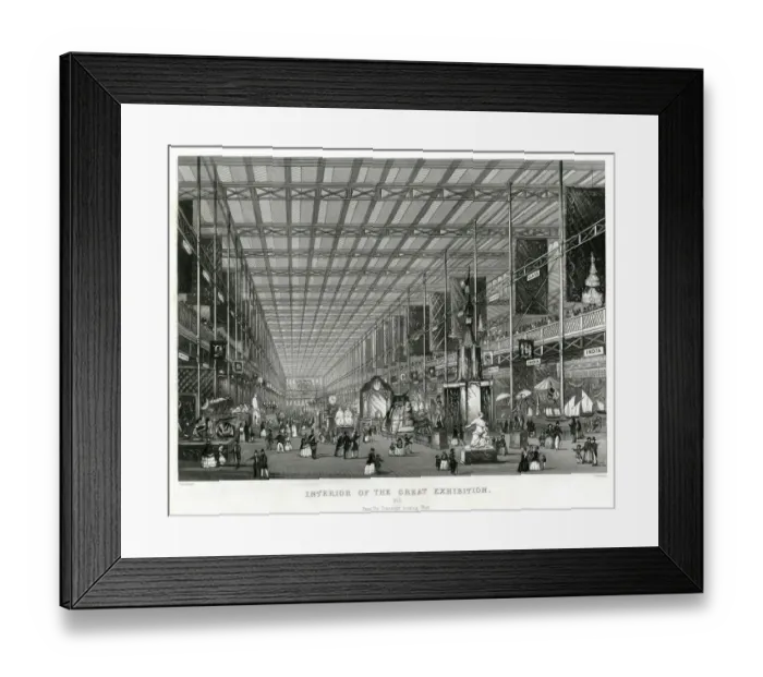 Framed Print : Interior of The Great Exhibition 1851 Framed Print : Interior of The Great Exhibition 1851