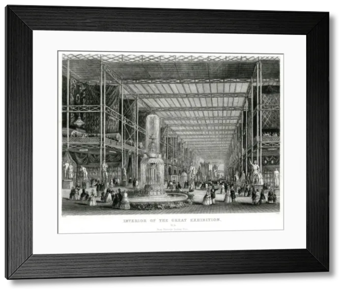 Framed Print : Interior of The Great Exhibition 1851 Framed Print : Interior of The Great Exhibition 1851
