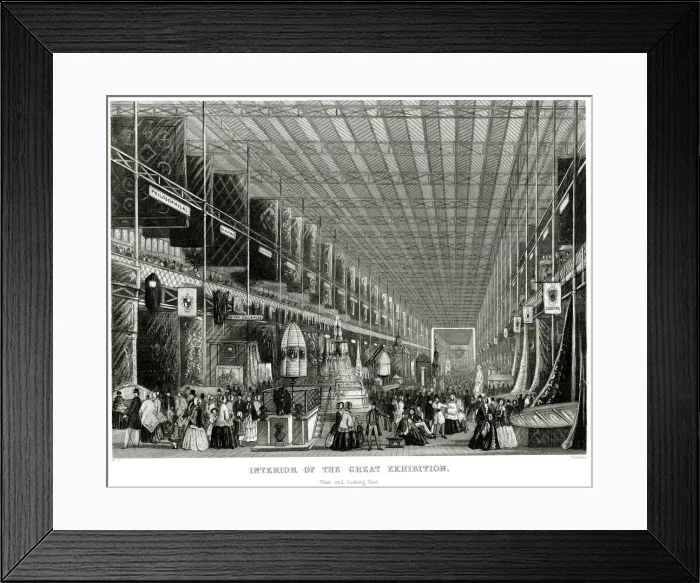 Framed Print : Interior of The Great Exhibition 1851 Framed Print : Interior of The Great Exhibition 1851