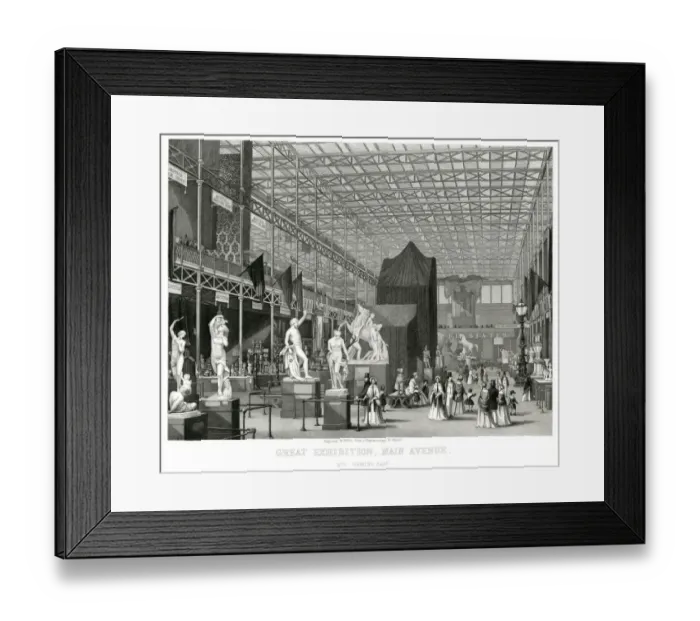 Framed Print : Interior of The Great Exhibition 1851 Framed Print : Interior of The Great Exhibition 1851