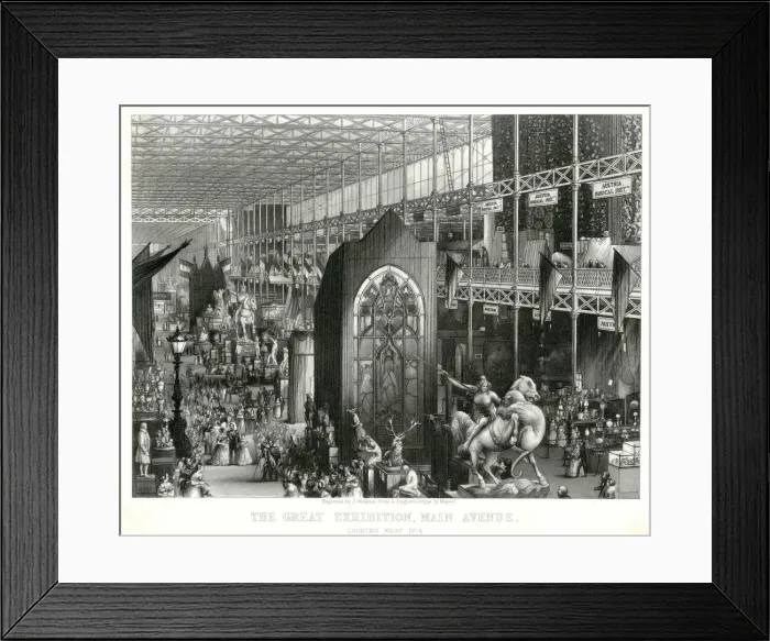 Framed Print : Interior of The Great Exhibition 1851 Framed Print : Interior of The Great Exhibition 1851