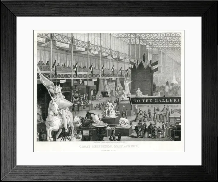 Framed Print : Interior of The Great Exhibition 1851 Framed Print : Interior of The Great Exhibition 1851