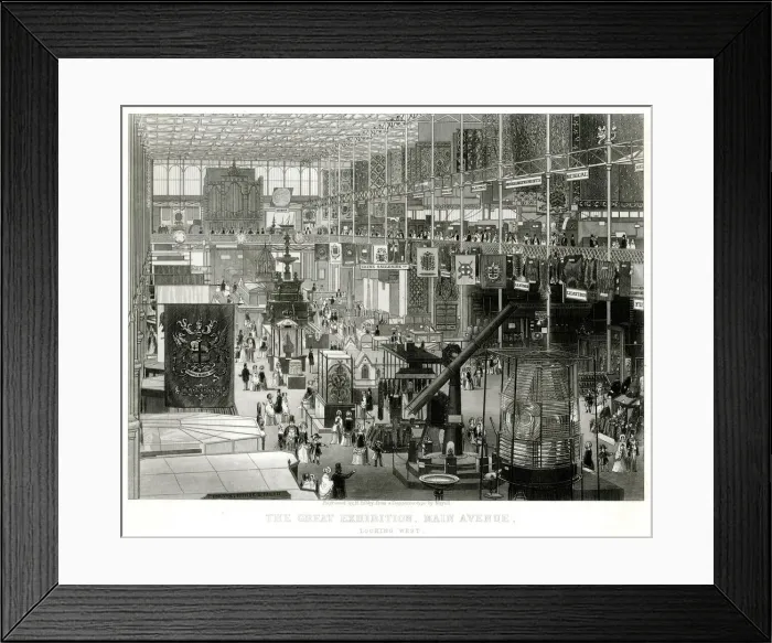 Framed Print : Interior of The Great Exhibition 1851 Framed Print : Interior of The Great Exhibition 1851