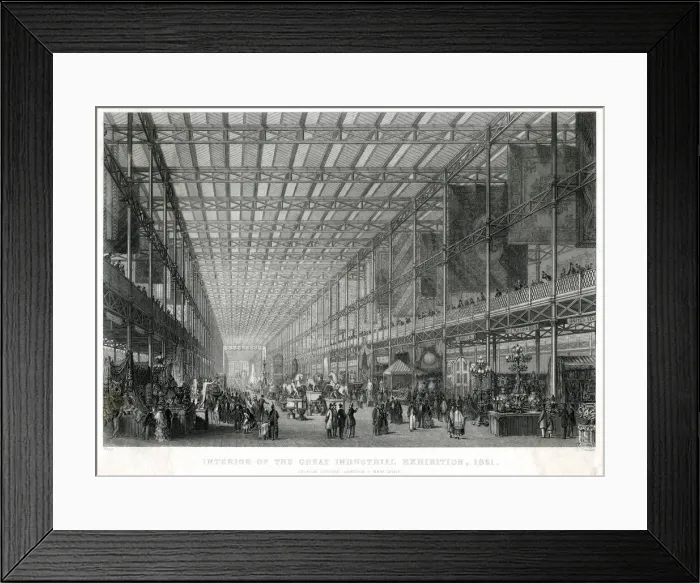 Framed Print : Interior of The Great Exhibition 1851 Framed Print : Interior of The Great Exhibition 1851