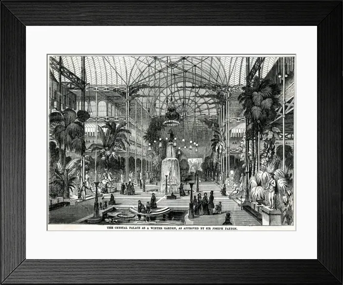 Framed Print : Interior of The Great Exhibition 1851 Framed Print : Interior of The Great Exhibition 1851