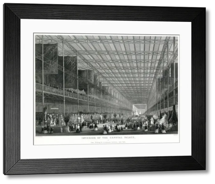 Framed Print : Interior of The Great Exhibition 1851 Framed Print : Interior of The Great Exhibition 1851