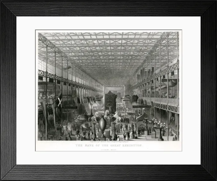 Framed Print : Interior of The Great Exhibition 1851 Framed Print : Interior of The Great Exhibition 1851