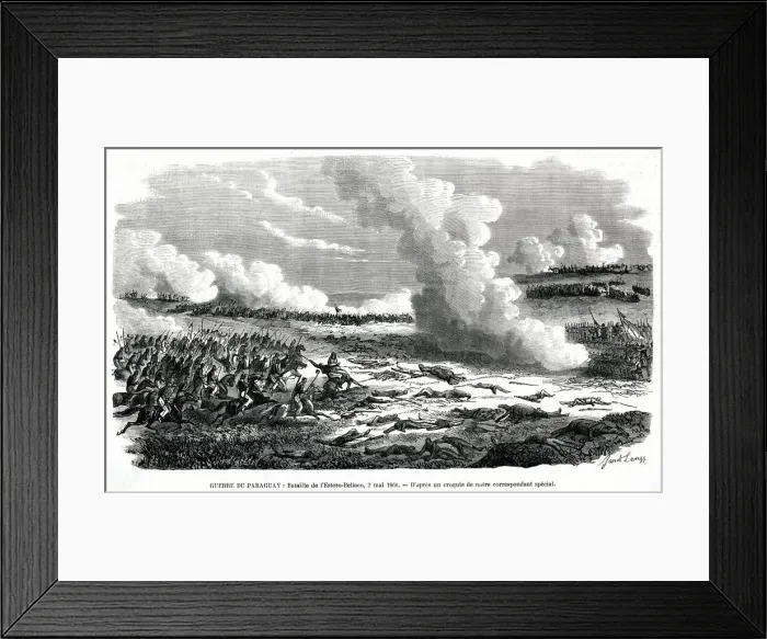 Framed Print : Battle of Estero-Bellaco Framed Print : Battle of Estero-Bellaco
