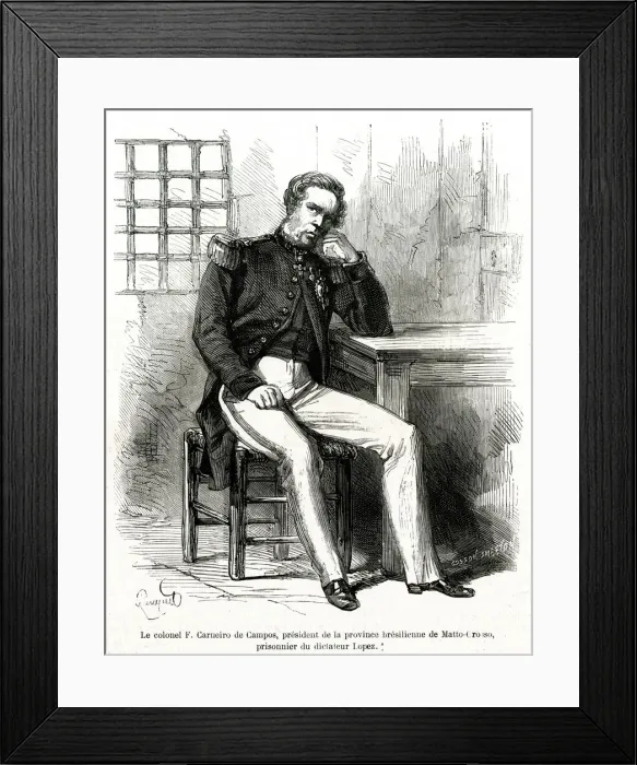 Framed Print : Colonel F. Carneiro de Campos: Prisoner of War Framed Print : Colonel F. Carneiro de Campos: Prisoner of War
