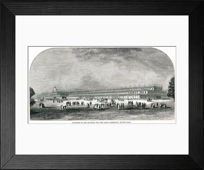 Framed Print : Exterior of the Great Exhibition 1851 Framed Print : Exterior of the Great Exhibition 1851