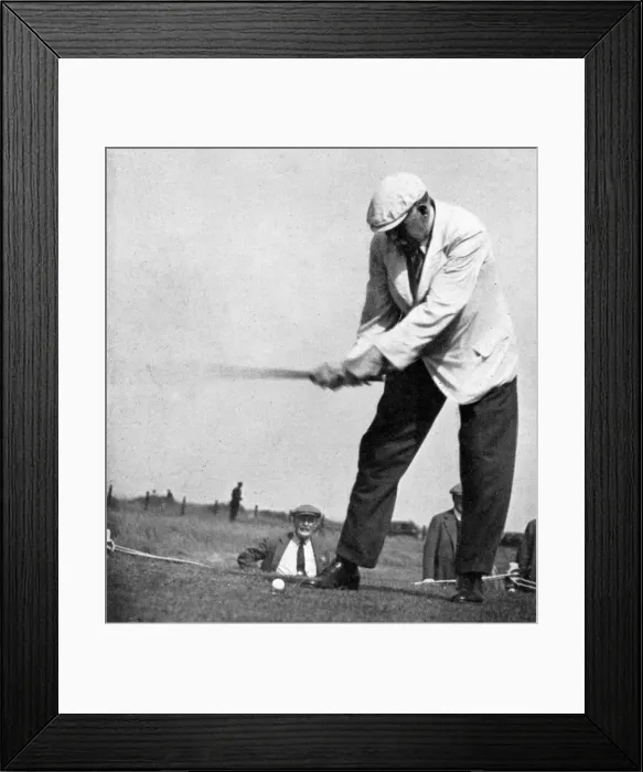 Framed Print : James Braid in action at the Open Championships Framed Print : James Braid in action at the Open Championships