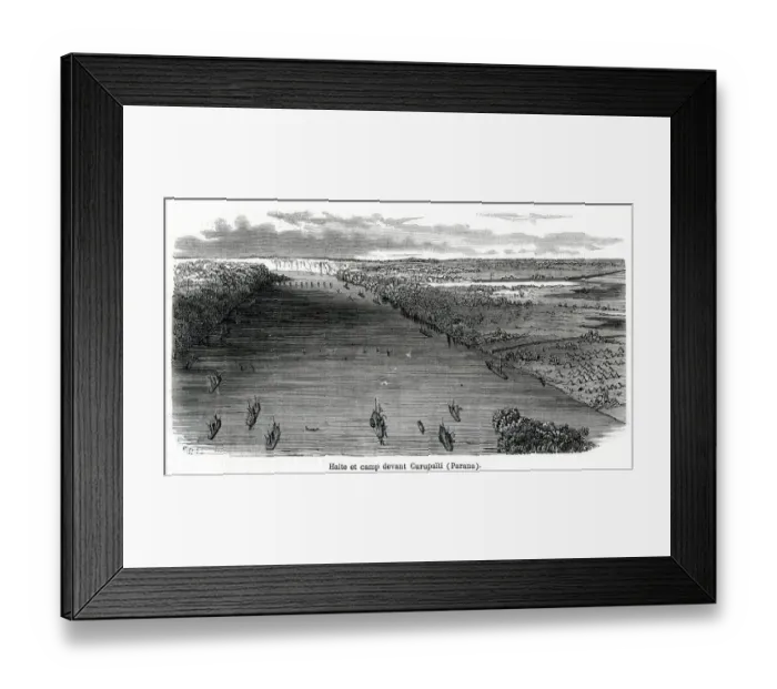 Framed Print : Halt and Camp before Curupayty Framed Print : Halt and Camp before Curupayty