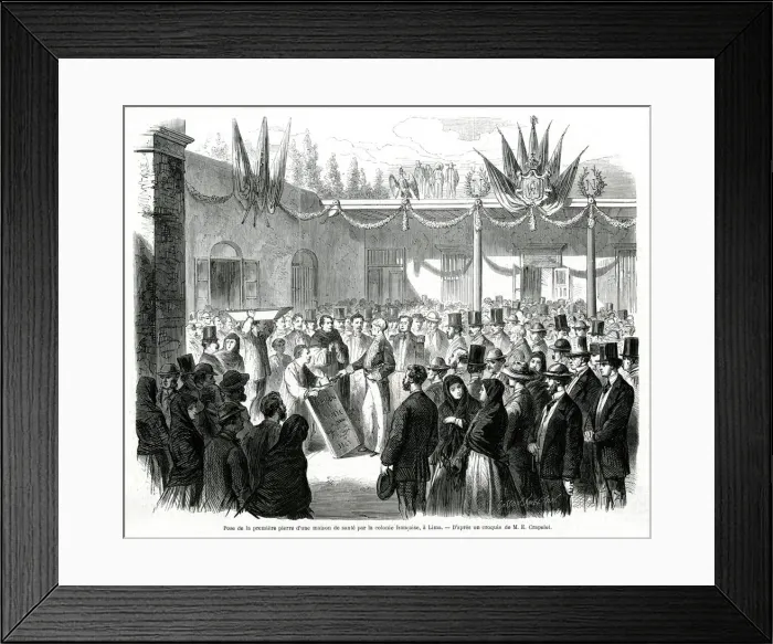 Framed Print : The Laying of the First Stone of the Nursing Home Framed Print : The Laying of the First Stone of the Nursing Home