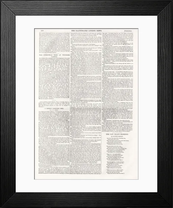 Framed Print : Illustrated London News Christmas supplement 1848 Framed Print : Illustrated London News Christmas supplement 1848