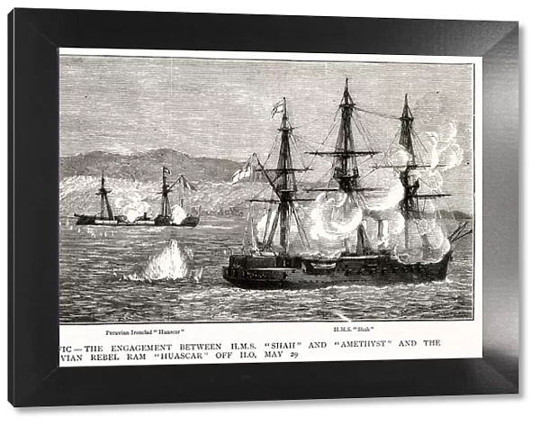 The Battle of Pacocha - The British Attack Peruvian Ship