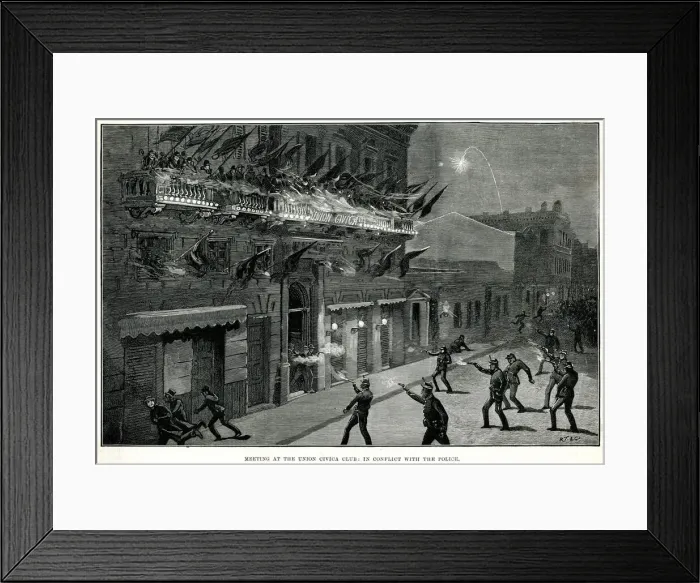 Framed Print : Polticial Riots in Buenos Aires Framed Print : Polticial Riots in Buenos Aires
