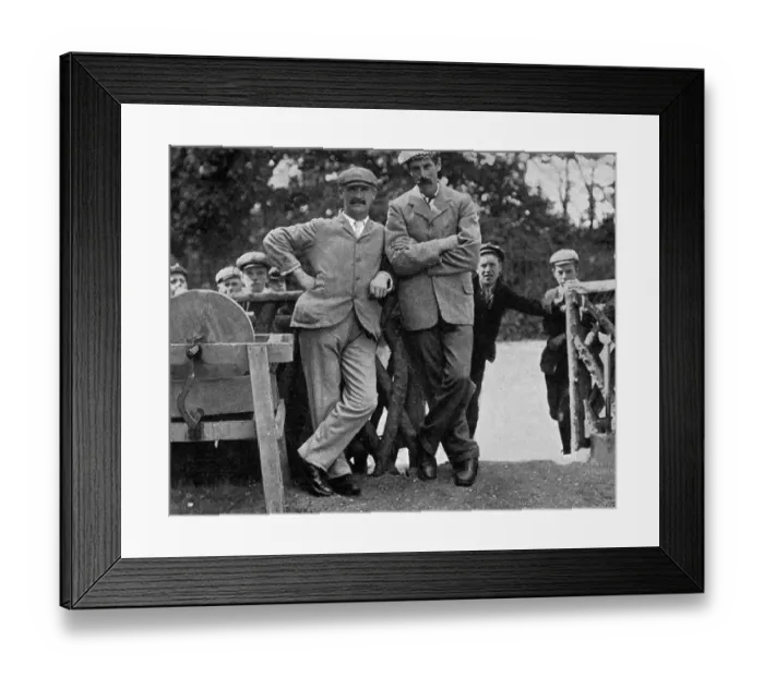 Framed Print : James Braid with J H Taylor Framed Print : James Braid with J H Taylor