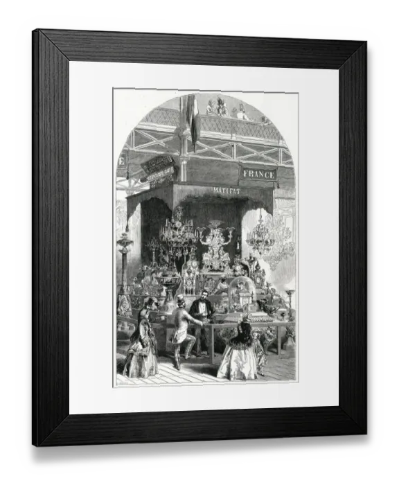 Framed Print : French department at The Great Exhibition 1851 Framed Print : French department at The Great Exhibition 1851