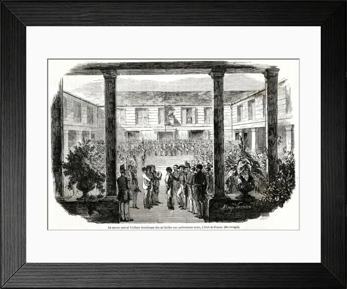 Framed Print : French Award medals to Native Cultivators Framed Print : French Award medals to Native Cultivators