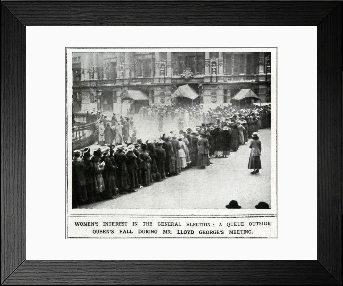 Framed Print : Womens interest in the 1918 General Election Framed Print : Womens interest in the 1918 General Election