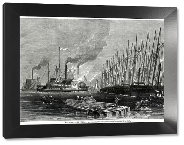Spanish Gunboats at New York Harbour