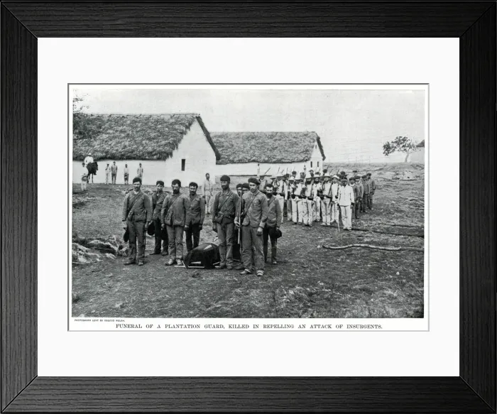 Framed Print : Funeral of a Plantation Guard Framed Print : Funeral of a Plantation Guard