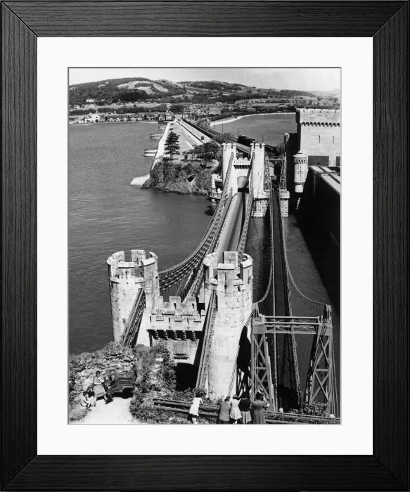 Framed Print : Conway Castle Bridge, Gwynedd, North Wales Framed Print : Conway Castle Bridge, Gwynedd, North Wales
