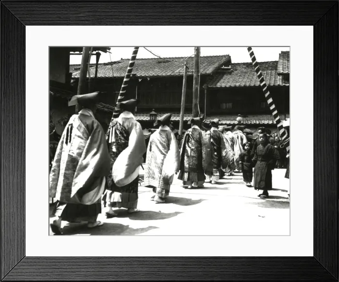 Framed Print : Procession of Lama Priests in Kyoto, Japan Framed Print : Procession of Lama Priests in Kyoto, Japan