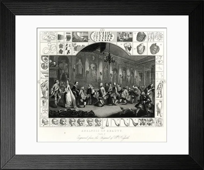Framed Print : The Analysis of Beauty II by William Hogarth Framed Print : The Analysis of Beauty II by William Hogarth