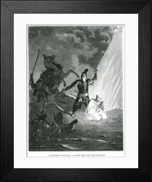 Framed Print : Bonze defies decapitation Framed Print : Bonze defies decapitation