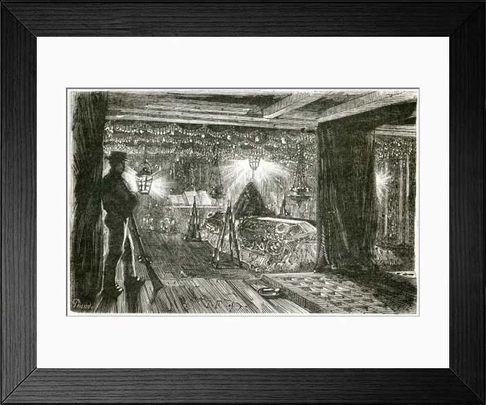 Framed Print : Return of the remains of Napoleon I on board ship Framed Print : Return of the remains of Napoleon I on board ship