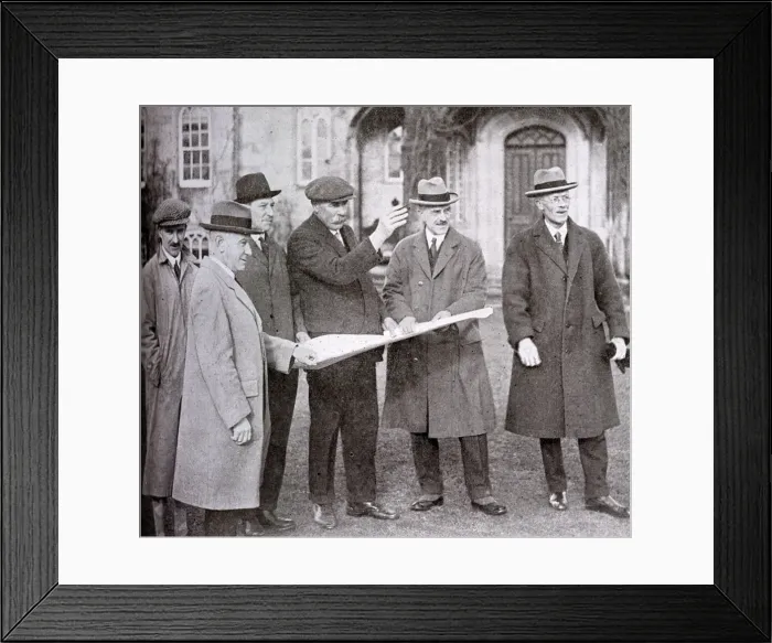 Framed Print : Planning a new course - James Braid Framed Print : Planning a new course - James Braid