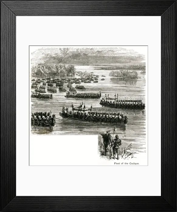 Framed Print : Fleet of the Cacique Aquixo Framed Print : Fleet of the Cacique Aquixo
