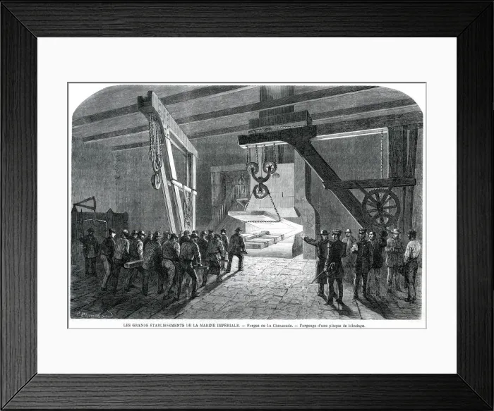 Framed Print : La Chaussade Ironworks, France Framed Print : La Chaussade Ironworks, France
