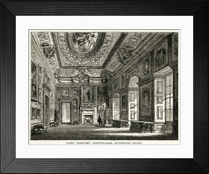 Framed Print : Queen Carolines drawing room, Kensington Palace, London Framed Print : Queen Carolines drawing room, Kensington Palace, London