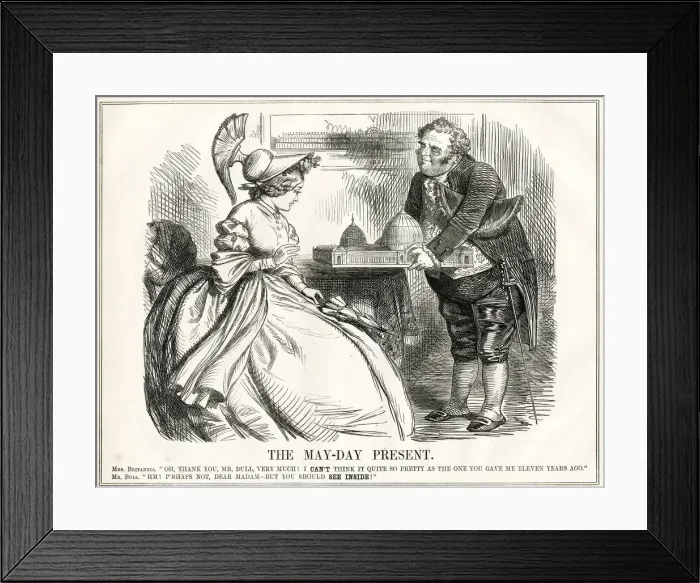 Framed Print : The May-Day Present, Great International Exhibition of 1862 Framed Print : The May-Day Present, Great International Exhibition of 1862