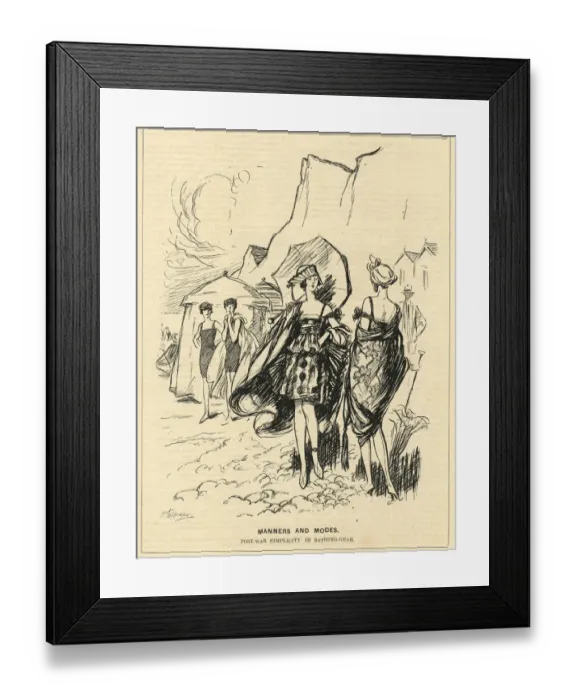 Framed Print : Cartoon, Manners and Modes Framed Print : Cartoon, Manners and Modes