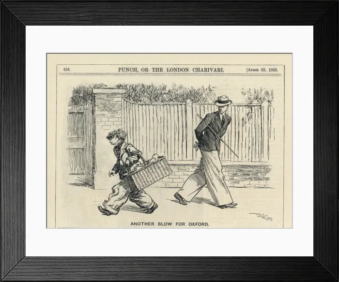 Framed Print : Cartoon, Another Blow for Oxford Framed Print : Cartoon, Another Blow for Oxford