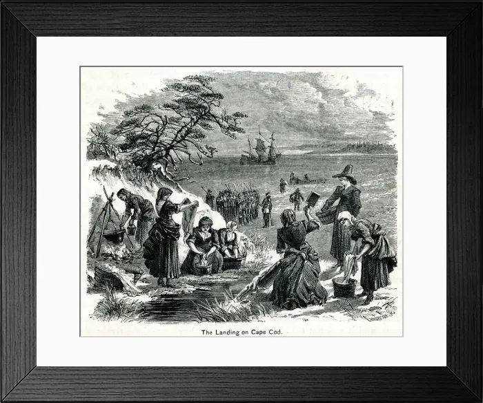 Framed Print : Landing on Cape Cod 1620 Framed Print : Landing on Cape Cod 1620