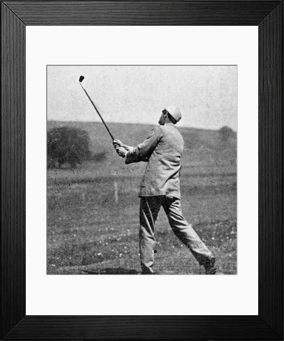 Framed Print : James Braid in Action Framed Print : James Braid in Action